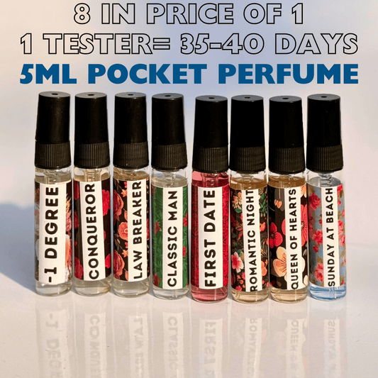 8 MINI POCKET PERFUME ( 5ML EACH ) BUDGET FRIENDLY✅